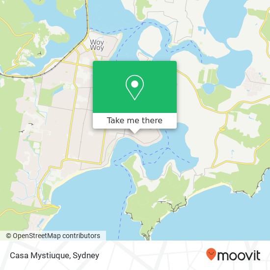 Mapa Casa Mystiuque, 189 Ocean View Rd Ettalong Beach NSW 2257