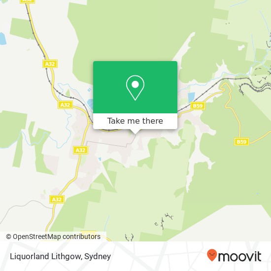 Liquorland Lithgow map