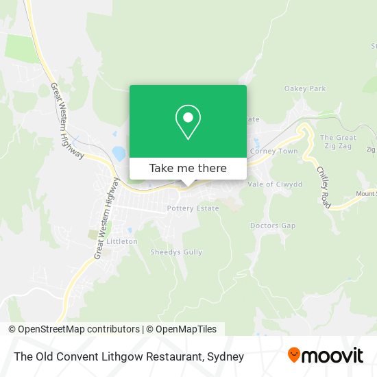 The Old Convent Lithgow Restaurant map