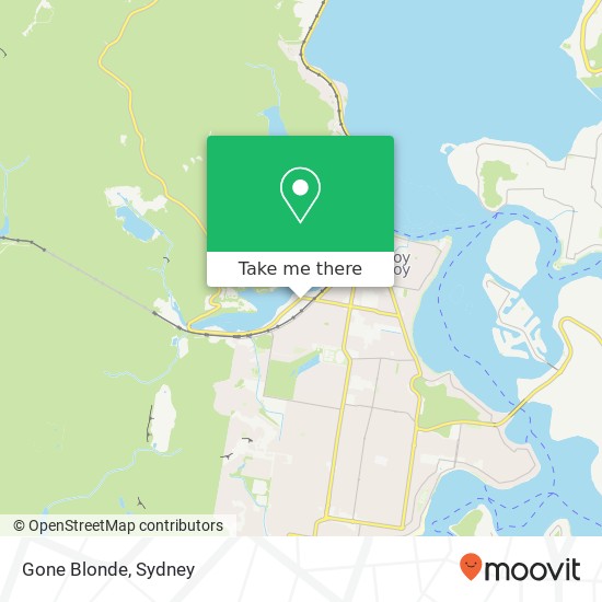 Mapa Gone Blonde, Woy Woy Rd Woy Woy NSW 2256