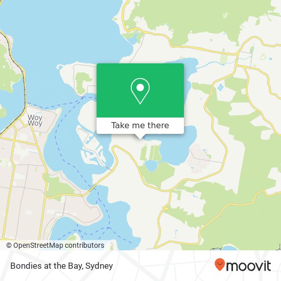 Mapa Bondies at the Bay, 7 Sorrento Rd Empire Bay NSW 2257