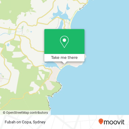 Mapa Fubah on Copa, 208 Del Monte Pl Copacabana NSW 2251