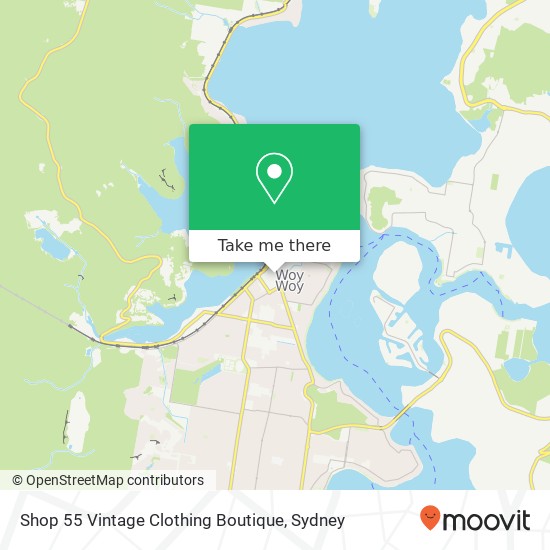 Shop 55 Vintage Clothing Boutique, 81 Blackwall Rd Woy Woy NSW 2256 map