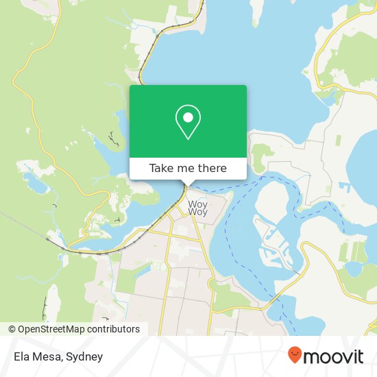 Mapa Ela Mesa, 18 The Boulevarde Woy Woy NSW 2256