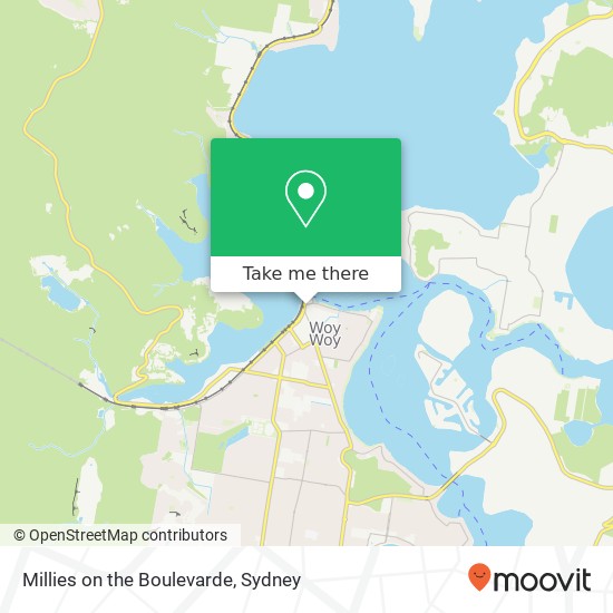 Mapa Millies on the Boulevarde, 19 The Boulevarde Woy Woy NSW 2256