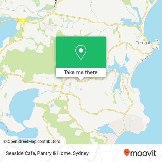 Mapa Seaside Cafe, Pantry & Home, Kincumber NSW 2251