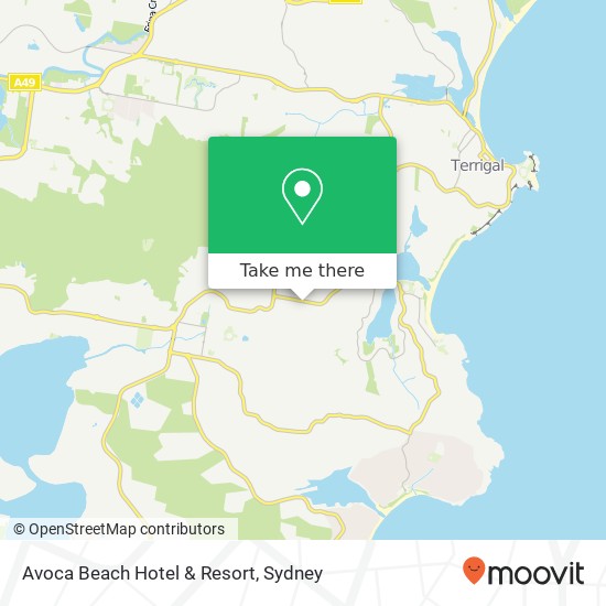 Mapa Avoca Beach Hotel & Resort, 360 Avoca Dr Avoca Beach NSW 2251