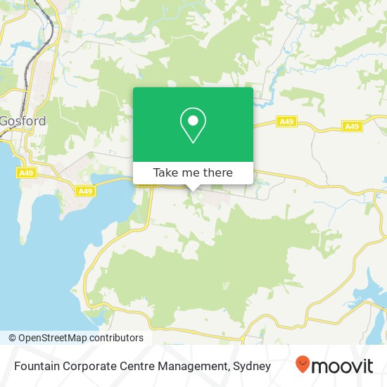 Fountain Corporate Centre Management map