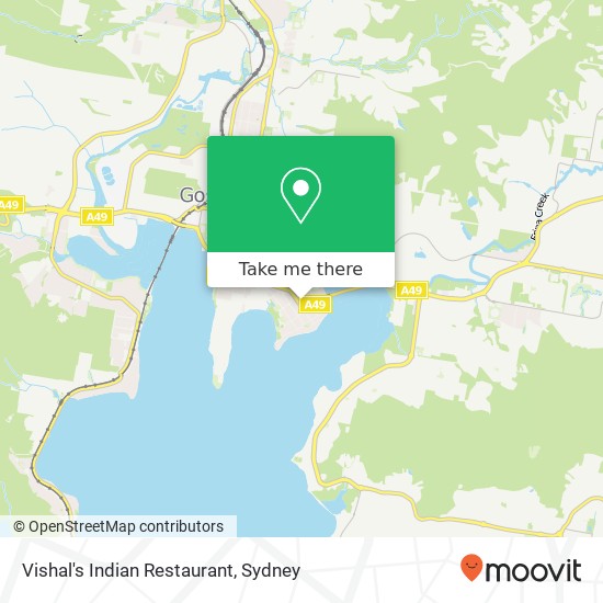 Vishal's Indian Restaurant, 29 Victoria St East Gosford NSW 2250 map
