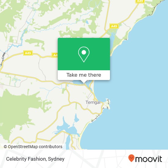 Celebrity Fashion, Terrigal Dr Terrigal NSW 2260 map