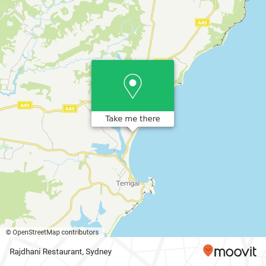 Rajdhani Restaurant, 82 Ocean View Dr Wamberal NSW 2260 map