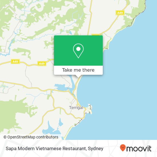 Sapa Modern Vietnamese Restaurant, Ocean View Dr Wamberal NSW 2260 map