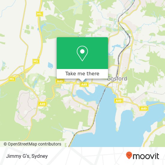 Jimmy G's, 69 Central Coast Hwy West Gosford NSW 2250 map