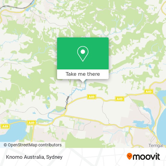 Knomo Australia map