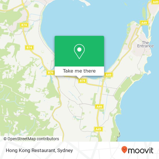 Mapa Hong Kong Restaurant, Wyong Rd Killarney Vale NSW 2261