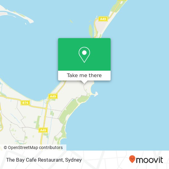 The Bay Cafe Restaurant, Bay Rd Toowoon Bay NSW 2261 map