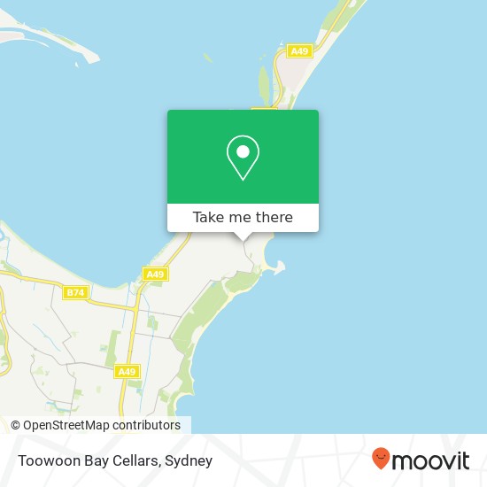 Toowoon Bay Cellars, Bay Rd Toowoon Bay NSW 2261 map