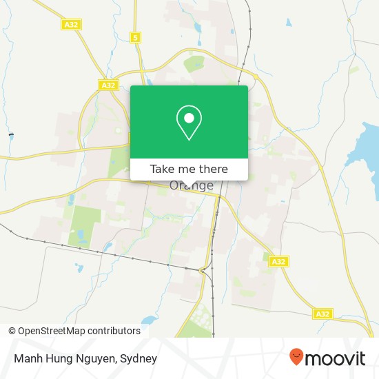 Mapa Manh Hung Nguyen, 127 Summer St Orange NSW 2800