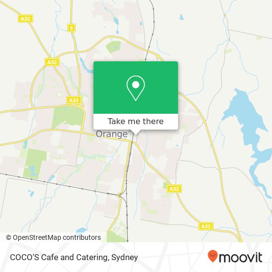 COCO'S Cafe and Catering, 37 William St Orange NSW 2800 map