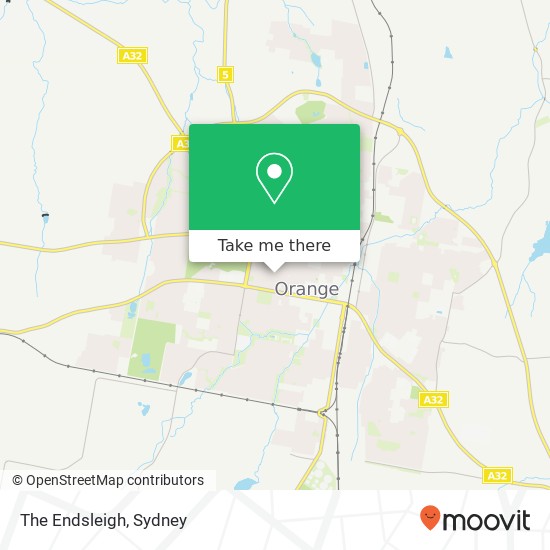 Mapa The Endsleigh, 47 Byng St Orange NSW 2800
