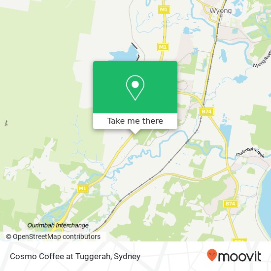 Cosmo Coffee at Tuggerah, Old Tuggerah Rd Kangy Angy NSW 2258 map
