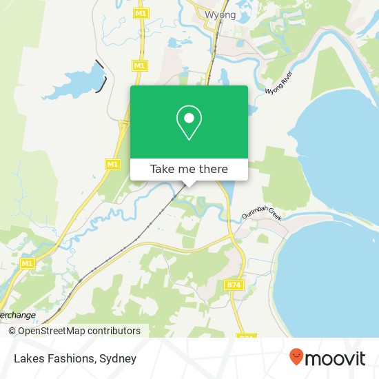 Mapa Lakes Fashions, 4 Teamster Clos Tuggerah NSW 2259