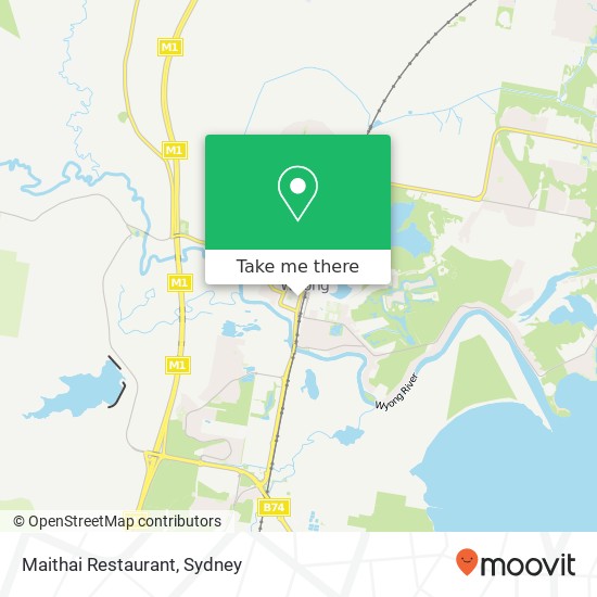 Maithai Restaurant, 108 Pacific Hwy Wyong NSW 2259 map