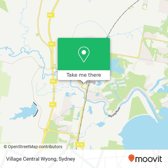 Village Central Wyong map