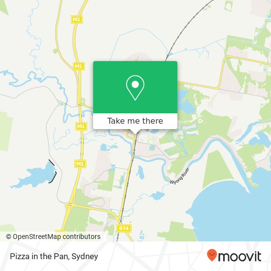 Mapa Pizza in the Pan, Pacific Hwy Wyong NSW 2259