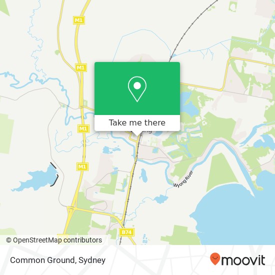 Mapa Common Ground, 98 Pacific Hwy Wyong NSW 2259