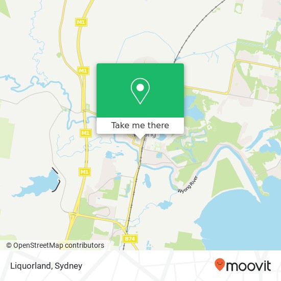 Mapa Liquorland, 11 Alison Rd Wyong NSW 2259