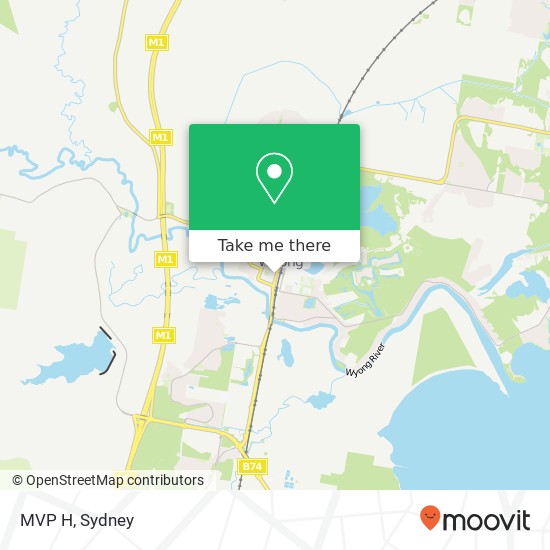Mapa MVP H, 1 Alison Rd Wyong NSW 2259