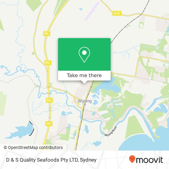 Mapa D & S Quality Seafoods Pty LTD, 13 Cutler Dr Wyong NSW 2259
