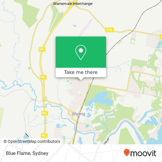 Mapa Blue Flame, 23 Harrington Clos Watanobbi NSW 2259