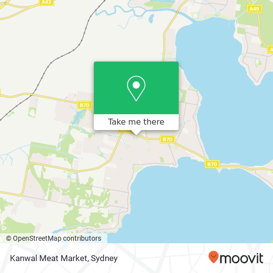 Mapa Kanwal Meat Market, Walker Ave Kanwal NSW 2259