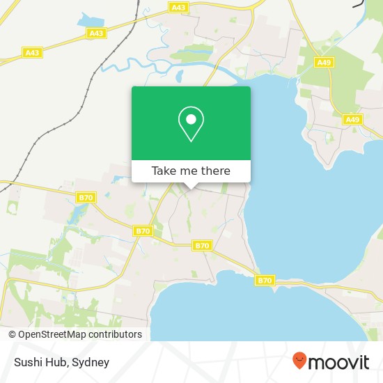 Mapa Sushi Hub, Alisa Clos Lake Haven NSW 2263