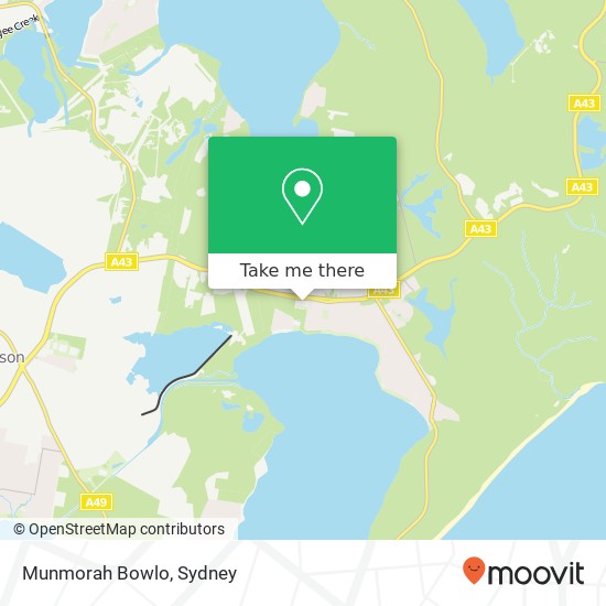 Mapa Munmorah Bowlo, 550 Pacific Hwy Lake Munmorah NSW 2259