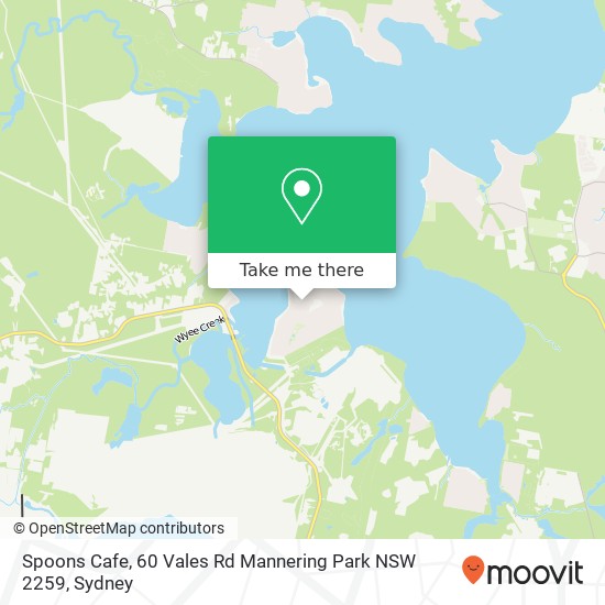 Spoons Cafe, 60 Vales Rd Mannering Park NSW 2259 map