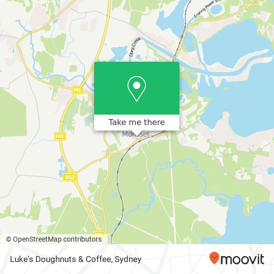 Mapa Luke's Doughnuts & Coffee, 35 Yambo St Morisset NSW 2264