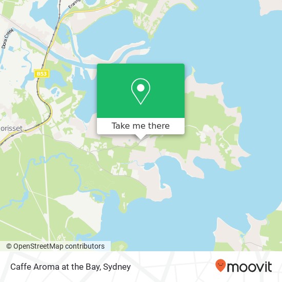 Mapa Caffe Aroma at the Bay, 330 Fishery Point Rd Bonnells Bay NSW 2264