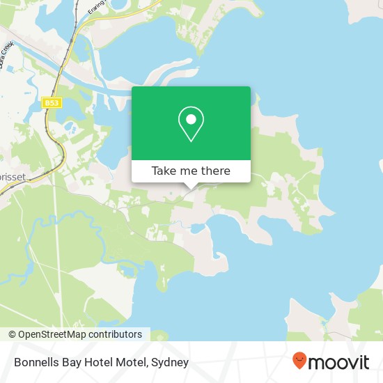 Bonnells Bay Hotel Motel map