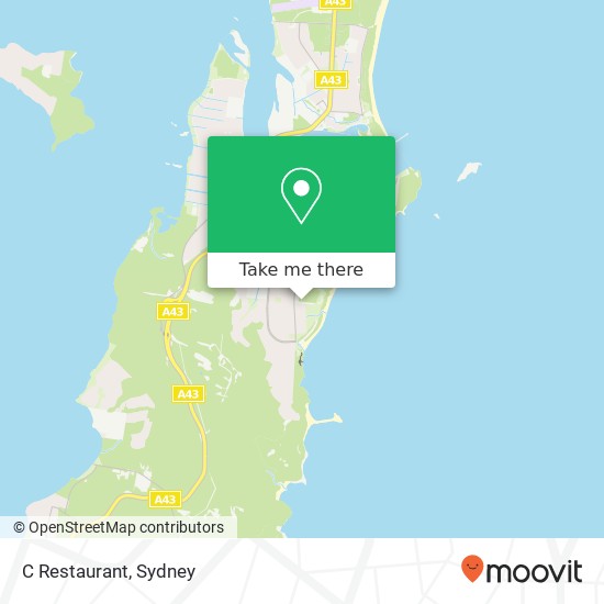 Mapa C Restaurant, 7 Mawson Clos Caves Beach NSW 2281