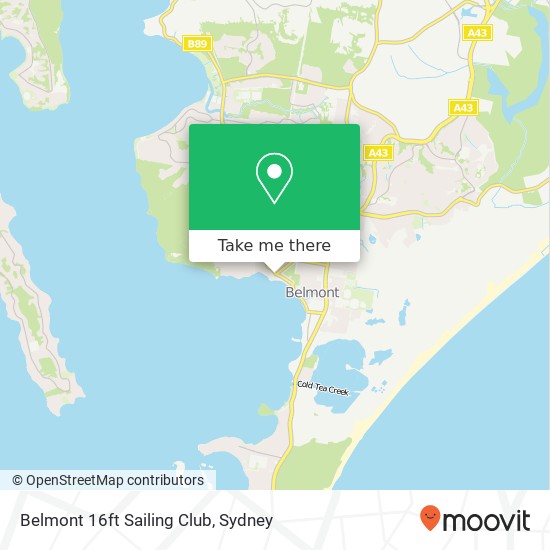Belmont 16ft Sailing Club map