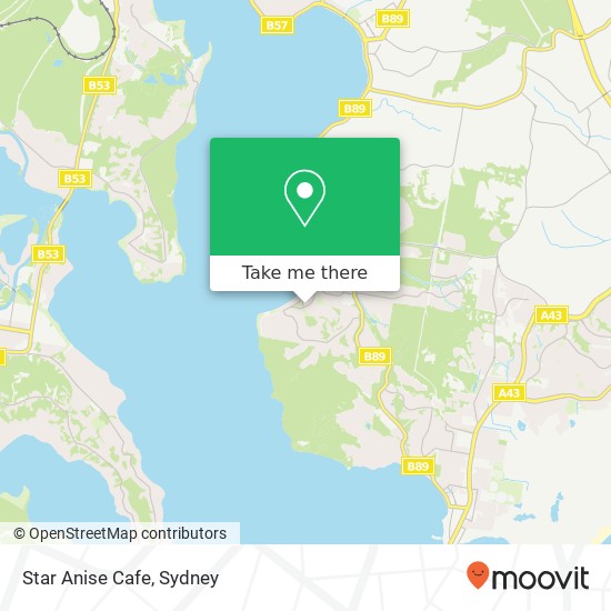 Mapa Star Anise Cafe, 28 Allambee Pl Valentine NSW 2280