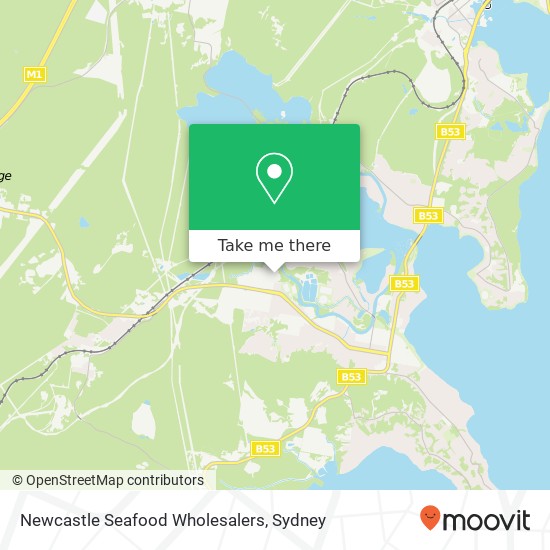 Mapa Newcastle Seafood Wholesalers, 8 High St Toronto NSW 2283