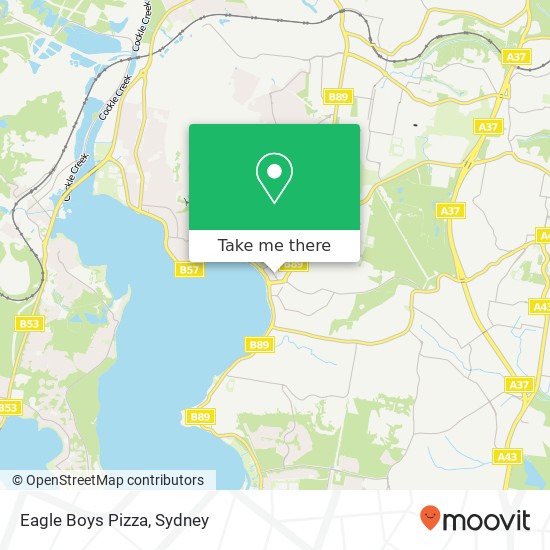 Eagle Boys Pizza, John St Warners Bay NSW 2282 map