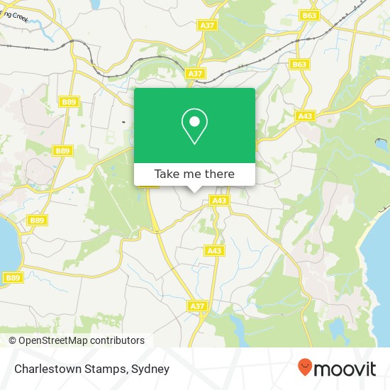 Mapa Charlestown Stamps, 26 Gari St Charlestown NSW 2290