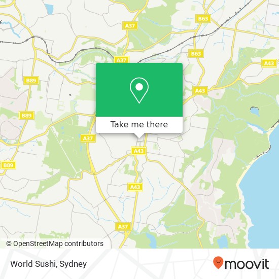 World Sushi, Patricia Ave Charlestown NSW 2290 map