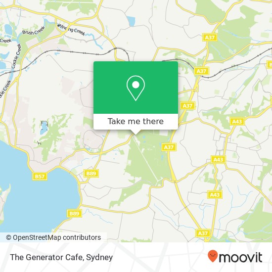 The Generator Cafe, Hillsborough Rd Warners Bay NSW 2282 map