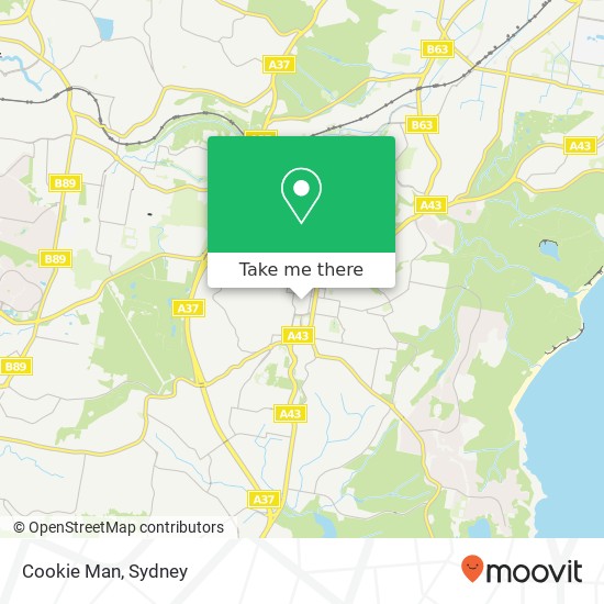 Mapa Cookie Man, 30 Pearson St Charlestown NSW 2290